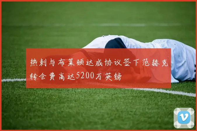 热刺与布莱顿达成协议签下范赫克转会费高达5200万英镑
