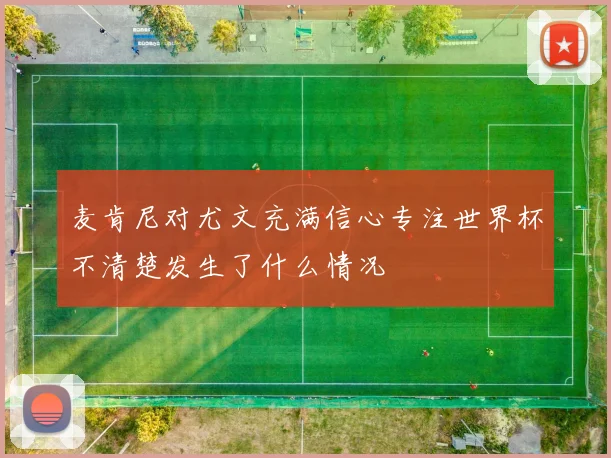 麦肯尼对尤文充满信心专注世界杯不清楚发生了什么情况